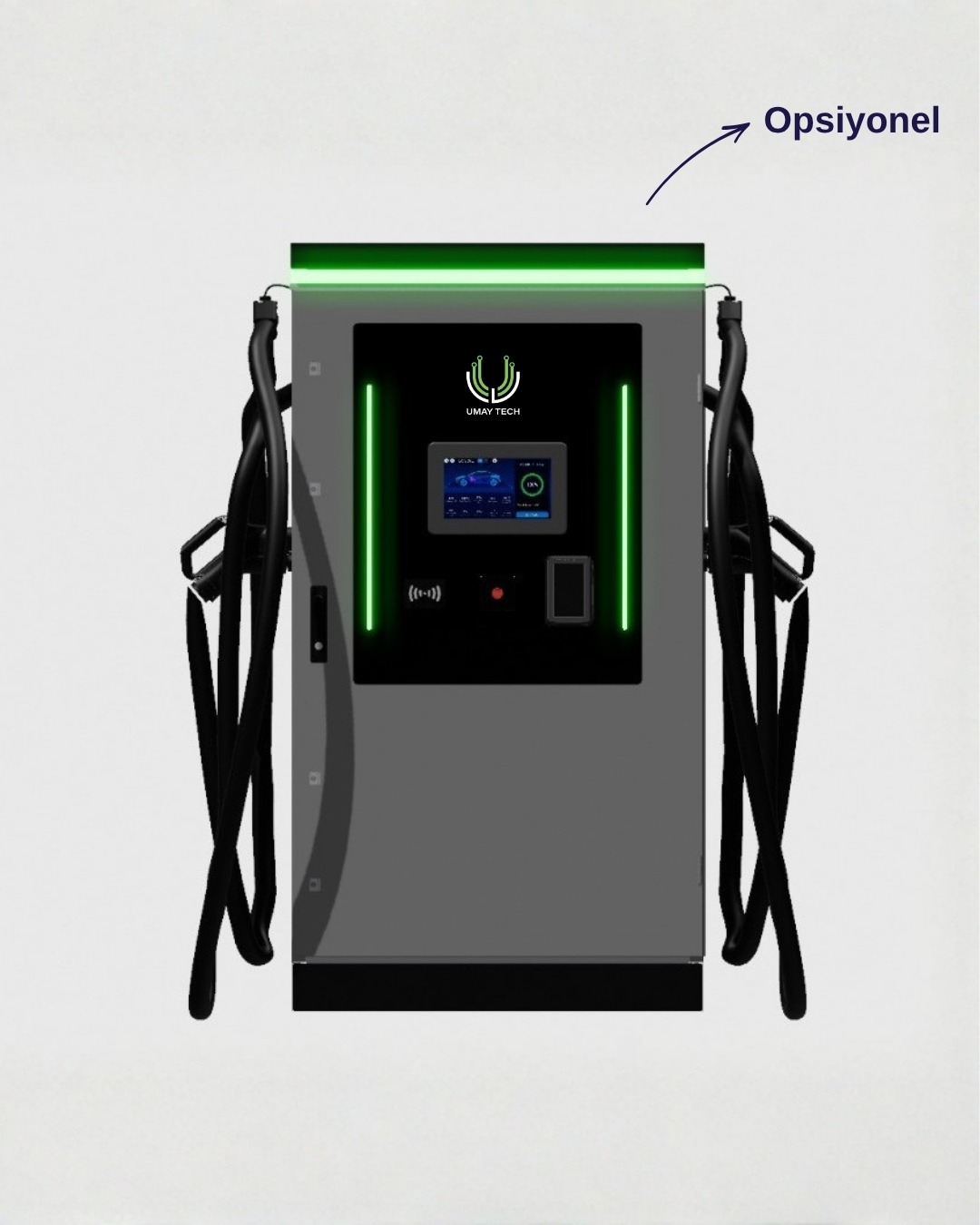DC Araç Şarj Ünitesi 60kW 2 CCS2 DC Soket Çıkışlı Tip1