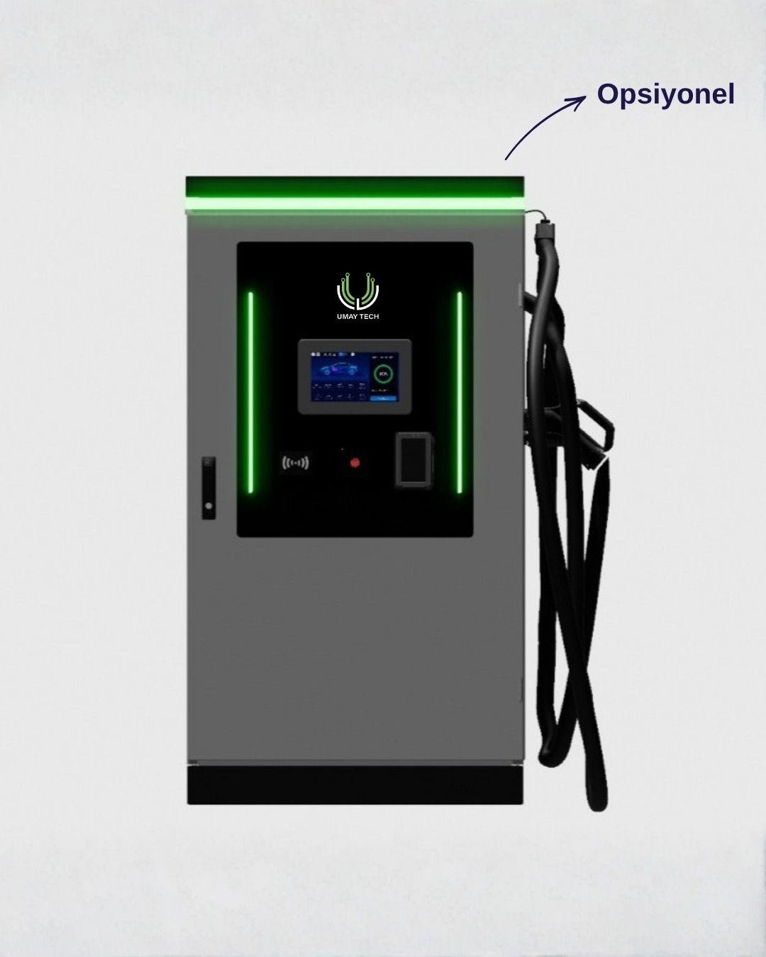 DC Araç Şarj Ünitesi 80kW 1 CCS2 DC Soket Çıkışlı Tip1
